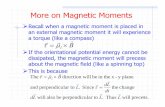 an external magnetic moment it will experience a torque ...atlas.physics.arizona.edu/~kjohns/downloads/phys242/lectures/phys242... · ¾Phipps and Taylor repeated the Stern-Gerlach