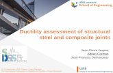 Ductility assessment of structural steel and composite joints · PDF file 2/9 M Rpl M Ru S t Φ u M-S ni M z Tension zone: k i, F Rpl,i Compr. zone: k i, F Rpl,i Shear zone: k i, F
