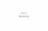 Set 6: Relativitybackground.uchicago.edu/~whu/Courses/Ast305_10/ast305_06.pdf · 2011-12-10 · Special Relativity. x=ct x'=ct' O [unprimed frame] O' [primed frame] v emission at