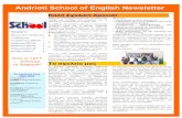 Andrioti School of English Newsletter · την Σεπτέµβριος 2008 Andrioti School of English Newsletter Άλλη µία σχολική χρονιά ξεκινάει, µε