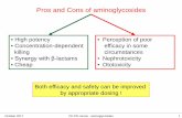 Pros and Cons of aminoglycosides - UCLouvain · October 2017 PK-PD course - aminoglycosides 22. Aminoglycosides nephrotoxicity incidence is highly variable among patient populations.