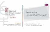Services for Research & Innovationhelios-eie.ekt.gr/EIE/bitstream/10442/16311/2/Pascual.pdf · for Horizon 2020 (H2020) ... •Proper documentation to increase dissemination and reuse