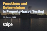 Functions and Determinism - plastic-idolatry.complastic-idolatry.com/erik/ete2017.pdf · Functions and Determinism in Property-based Testing Erik Osheim (@d6)Philly ETE 2017 1