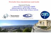 Periodic box simulations and tools Yannick Ponty ...€¦ · Yannick Ponty Laboratoire Lagrange CNRS Observatoire de la Côte d'Azur University of the Côte d'Azur (UCA) Periodic