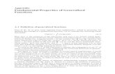 Appendix Fundamental Properties of Generalized Functions 446 Fundamental Properties of Generalized Functions