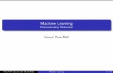 Machine Learning Dimensionality Reduction · PDF file

Machine Learning Dimensionality Reduction Gerard Pons-Moll Pons-Moll (Lecture 20, 09.01.2019) Machine Learning 1 / 40
