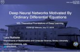 Deep Neural Networks Motivated By Ordinary Differential ...lruthot/talks/2019-LR-ICIAM-ODE.pdf · Deep Neural Networks Motivated By Ordinary Differential Equations MS: Theoretical