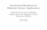 Synchrotron Radiation for Materials Science Applicationsattwood/srms/2007/Lec21.pdfSynchrotron Radiation for Materials Science Applications Polarized X-rays from a Bending Magnet and