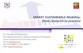SMART SUSTAINABLE Mobility: from research to practice Floating Car Data Public Transport management