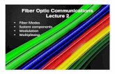Fiber Optic Communications Lecture 2 - nanoHUB... · Fiber Optic Communications Lecture 2 • Fiber Modes • System components • Modulation • Multiplexing. Optical Modulation
