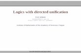 Logics with directed uniﬁ jerabek/talks/alcop2013.pdf · PDF file Uniﬁcation in propositional logics If Lis a logic algebraizable wrt a (quasi)variety K, we can express K-uniﬁcation
