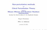 Non-perturbative methods and Chiral Perturbation Theory ... · Scalarsectorandglueball Pseudoscalarresonances Sizeandnatureofσ Spares Spectroscopy. Polecontent: Summary I = 0 s (MeV)
