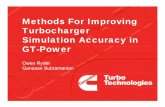 Methods For Improving Turbocharger Simulation Accuracy in GT-Power as presented.ppt · 2015-08-20 · Turbocharger Shaft Properties Bearing Losses at 90°C Oil Temperature 80 100%