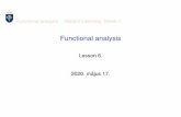 Functional analysis - users.itk.ppke.huvago/funkanal_6_20_online_slides.pdf · Functional analysis Distant Learning. Week 1. Advantages of Lintegrals. Advantage 2. Easy to interchange