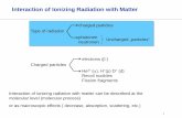 Interaction of Ionizing Radiation with Matter95d7c5c8-704c-48bc... · Interaction of Ionizing Radiation with Matter. 16. The absorption of electrons decreases linearly Often, instead