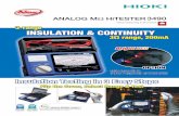 Field measuring instruments 3-range INSULATION & CONTINUITY · PDF file Field measuring instruments 3490 3-range TEST LEAD WITH REMOTE CONTROL SWITCH 9788 INSULATION & CONTINUITY Flip
