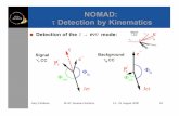 Detection of the mode: NOMAD - Harvard Physicsusers.physics.harvard.edu/~feldman/Lecture_2.pdf · NOMAD: Analysis l Blind analyses l Early results with non-blind analyses indicated