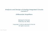 Analysis and Design of Analog Integrated Circuits Lecture ... · PDF file M.H. Perrott R th g v g A vv g i s R th s R th d αi s g s d Proposed Small Signal Transistor Model A v =