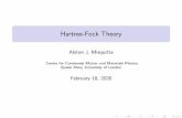 Hartree-Fock Theoryteaching:...Hartree-Fock Theory Alston J. Misquitta Centre for Condensed Matter and Materials Physics Queen Mary, University of London February 18, 2020 Intr Matrix