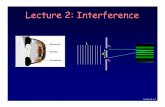Lecture 2: Interference - University Of IllinoisLecture 2, p.3 Review: Wave Summary The formula describes a harmonic plane wave of amplitude Amoving in the + xdirection. For a wave