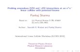 Pankaj Sharma - indico.ihep.ac.cn · Pankaj Sharma Based on : (a) Physical Review D 79, 075007 (b) arxiv:1001.4931 Authors : Saurabh D. Rindani and Pankaj Sharma International Linear
