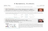 Chemistry Letters - journal.csj.jp · Chemistry Letters Vol.43 No.1 CMLTAG January, 2014 ISSN 0366-7022 ... (II)/Co(II) or perform cysteine sulfur chemistry inmitigating the eﬀects