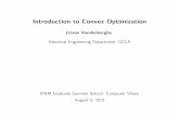 Introduction to Convex 1. Introduction to convex optimization theory • convex sets and functions • conic optimization • duality 2. Introduction to ﬁrst-order algorithms •
