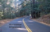 Horizontal Alignment - UW Courses Web Design - D3.pdf · PDF file Horizontal Alignment ... A horizontal curve with a radius to the vehicle’s path of 2000 ft and a 60 mph design