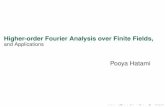 Higher-order Fourier Analysis over Finite Fields, and ... · Higher-order Fourier Analysis over Fn p Study f : Fn p!R by looking at how it correlates withhigher degree polynomial
