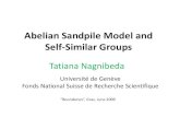 Abelian Sandpile Model and Self-Similar Groups · Use classification of infinite Schreier graphs Γξ as function of boundary point ξ(DAngeli–Donno –Matter - N. 09). Recall: