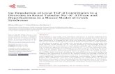Up-Regulation of Local TGF-β Contributes to a Decrease in ... · crush syndrome with rhabdomyolysis. Glycerolinjected animals have been used as - an experimental model of rhabdomyolysis-induced