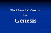 The Historical Context for Genesis - Creation Science · Dumuzi, the shepherd, ruled for 36,000 years. Three kings; they ruled for 108,000 years. Then Bad-tibira fell and the kingship