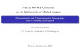 Photoacoustic and Thermoacoustic Tomography with a ... · Summary: Dependence on T (i) T
