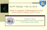 SCTF Teletalk - Feb 15, 2012 Multi-λ analysis of ... Harper.pdf · SCTF Teletalk Feb 15, 2012 Cohorts for CO project Electronic Transitions: Hubble Space Telescope (GHRS, STIS) Kenneth