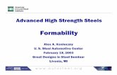 Advanced High Strength Steels/media/Files/Autosteel/Great...state on TRIP steels formability is different than for other steels w w w . a u t o s t e e l . o r g Bendability Bendability