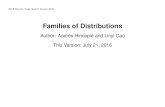 Families of Distributions - Washington University in St. Louis · Families of Distributions 17 3 Exponential Families A family of pdfs or pmfs belongs to exponential family if it