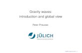 Gravity waves: introduction and global view Gravity waves: introduction and global view Peter Preusse