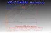 2012 INBRE workshop...4-1 slope=-4 6 0 m p h 1 0 m p h Velocity-velocityPlot 60mph 10mph Conventionalsolution: Getoutformulas: ΣmV(before)=ΣmV(before)[momentumconservation] ΣmV2(before)=ΣmV2(before)[energyconservation]