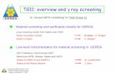 TG11: overview and γray screening - Max-Planck-Institut ...€¦ · Renovation of the LLL almost completed. Resume γray screening at the beginning of December (as promised in Geel)