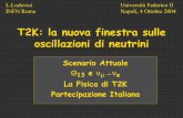 T2K: la nuova finestra sulle oscillazioni di neutrini · Università Federico II Napoli, 4 Ottobre 2004 L.Ludovici INFN Roma T2K: la nuova finestra sulle oscillazioni di neutrini