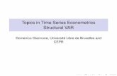 Topics in Time Series Econometrics Structural VAR › 2013 › ... · Topics in Time Series Econometrics Structural VAR Domenico Giannone, Université Libre de Bruxelles and CEPR.
