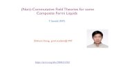 (Non)-Commutative Field Theories for some Composite Fermi ... · between composite fermions is weak because most of the Coulomb interaction has been screened out—or used up— in
