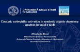 Catalytic carbophilic activation in synthetic organic ... · Catalytic carbophilic activation in synthetic organic chemistry: catalysis by gold π acids Basic mechanism of pacid catalysis