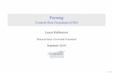 Parsing - Context-Free Grammars (CFG) kallmeyer/...¢  2019-03-25¢  Parsing Context-Free Grammars (CFG)