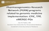 Pharmacogenomics Research Network (PGRN) programs …PARC . Pharmacogenetics in Rural & Underserved Populations . NWAP . Pharmacogenomics of Phase II Drug Metabolizing Enzymes . PPII