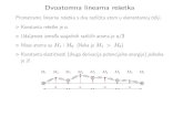 Dvoatomna linearna rešetka - phygrdelin.phy.hr/~ivo/Nastava/CvrstoStanje/predavanja/05...Dvoatomna linearna rešetka Promatramo linearnu rešetku s dva različita atom u elementarnoj