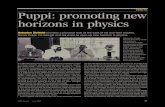 TribuTe Puppi: promoting new horizons in physics · 2014-07-03 · computing facility in Bologna, the development of which through the subsequent decades produced what is now the