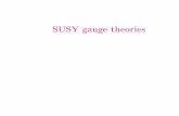 SUSY gauge theories - Indico SUSY Yang{Mills Lagrangian L SYM = 1 4 F a F a + i y «â„¢ D + 1 2 D D where