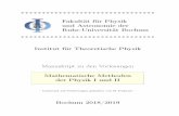 Fakult£¤t f£¼r Physik und Astronomie der Ruhr-Universit£¤t ... hf/VORLESUNG/MATHMETH/MANUSKRIPTE/skript¢ 