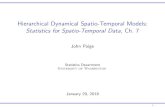 Hierarchical Dynamical Spatio-Temporal Models: Statistics ... Hierarchical Dynamical Spatio-Temporal